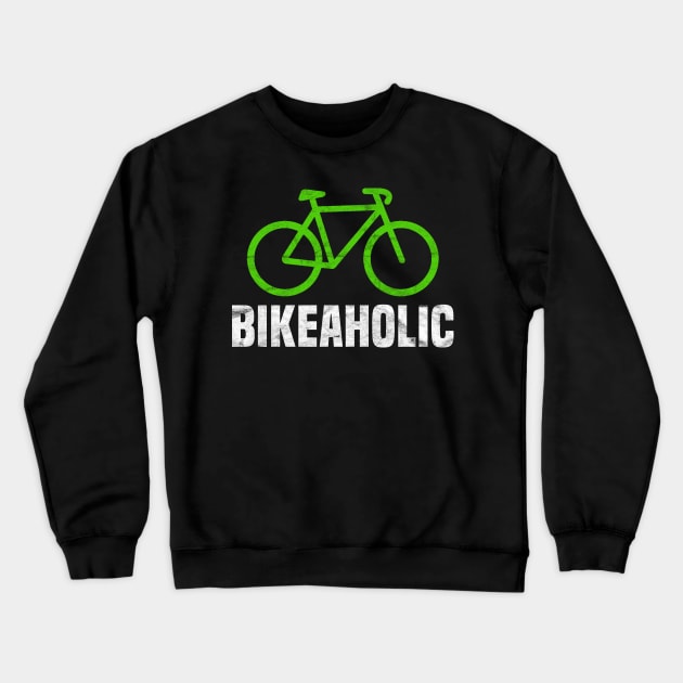 CYCLIST-Bike A Holic Crewneck Sweatshirt by AlphaDistributors